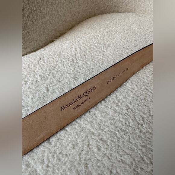 Alexander McQueen Logo Belt M - Picture 5 of 5